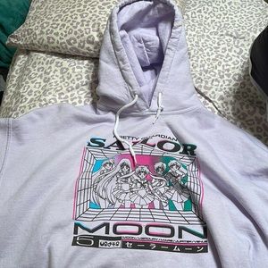 Sailor Moon Purple Unisex Hoodie Size Large
